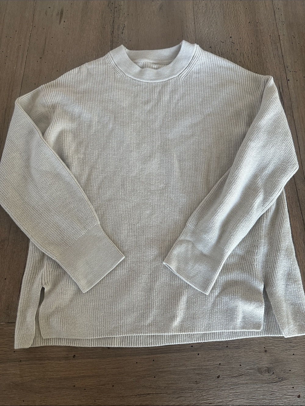 Lululemon Merino Wool Blend Crew Neck Ribbed Sweater